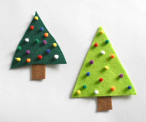 Felt Christmas Tree Pin Felt Christmas Tree Pin