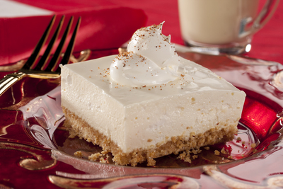 No-Bake Eggnog Cheesecake