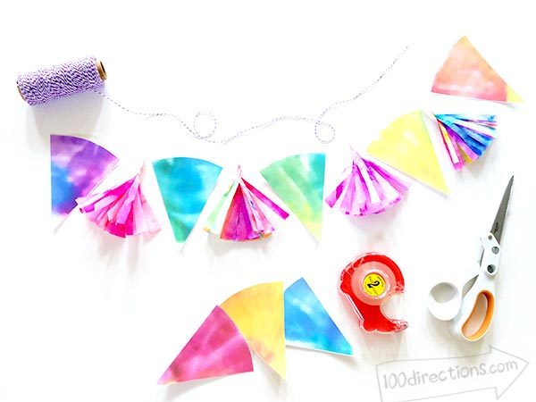 Printable Rainbow Party Garland Printable Rainbow Party Garland