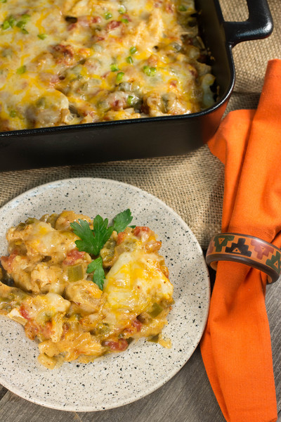 Creamy King Ranch Casserole