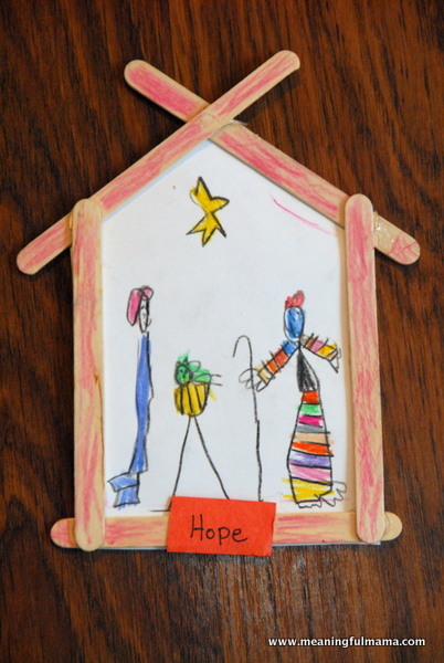 Hope and a Nativity Craft Hope and a Nativity Craft