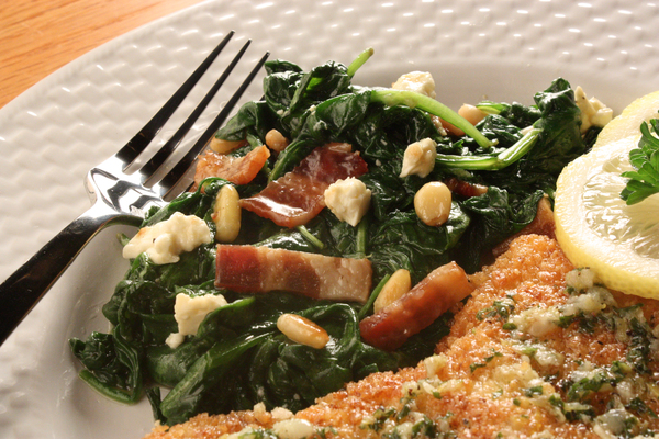 Candied Bacon Spinach