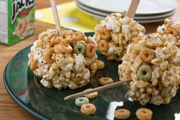 Caramel Apple Popcorn Balls Caramel Apple Popcorn Balls
