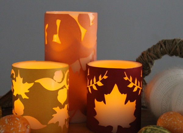 Autumn Candle Covers Autumn Candle Covers