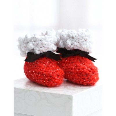 Santas Angel Baby Booties