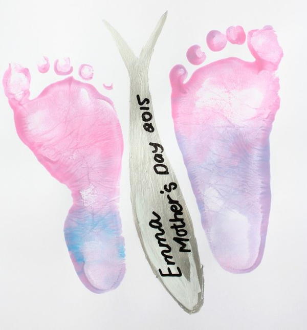 Footprint Butterfly Keepsake Footprint Butterfly Keepsake