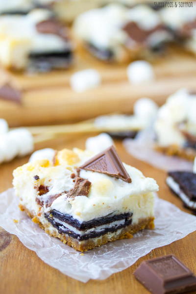 S'mores Oreo Cheesecake Bars S'mores Oreo Cheesecake Bars