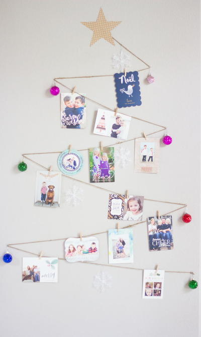 Christmas Tree Holiday Card Display Christmas Tree Holiday Card Display