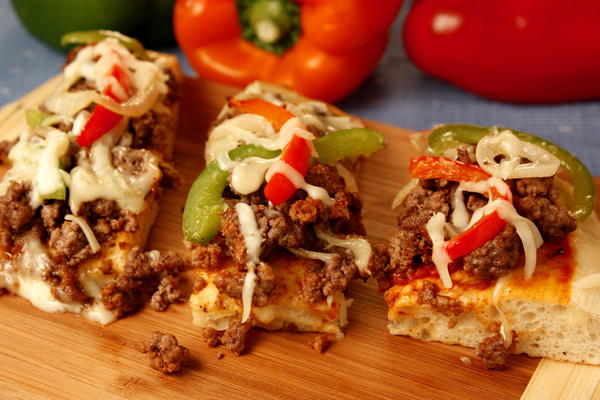 Cheese Steak Pizza