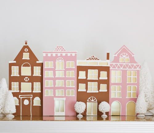 Mock Gingerbread Village Mock Gingerbread Village