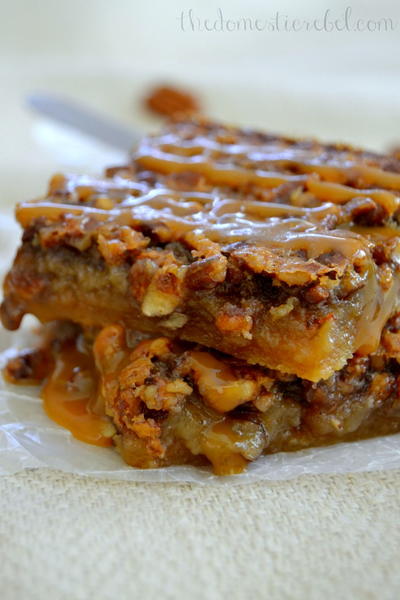 Salted Caramel Pecan Pie Bars Salted Caramel Pecan Pie Bars