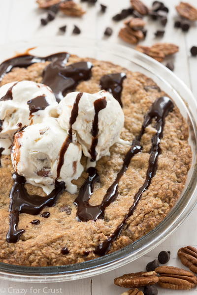 Chocolate Pecan Oatmeal Cookie Pie Chocolate Pecan Oatmeal Cookie Pie