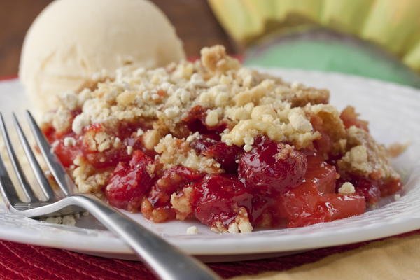 Cherry-Pineapple Crumb Cobbler Cherry-Pineapple Crumb Cobbler
