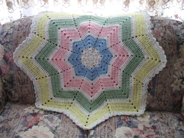 Shooting Star Baby Blanket Crochet Pattern