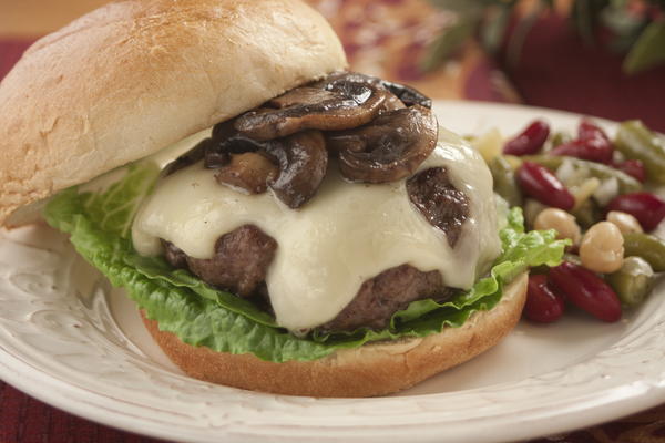 Mushroom and Swiss Burgers