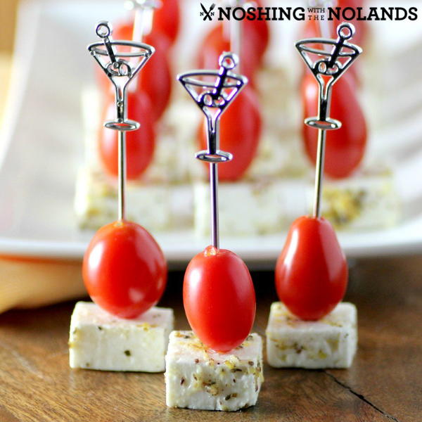 Marinated Feta Tomato Skewers Marinated Feta Tomato Skewers