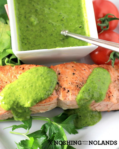 Salmon with Skinny Chimichurri Salmon with Skinny Chimichurri