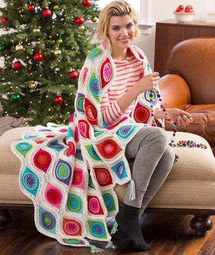 Retro Ornament Pattern Throw Retro Ornament Pattern Throw