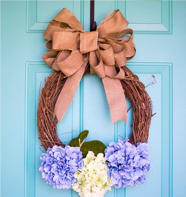 Hydrangea DIY Easter Wreath Hydrangea DIY Easter Wreath