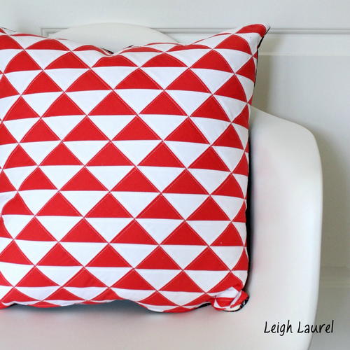 On-Point Triangles Pillow Pattern On-Point Triangles Pillow Pattern