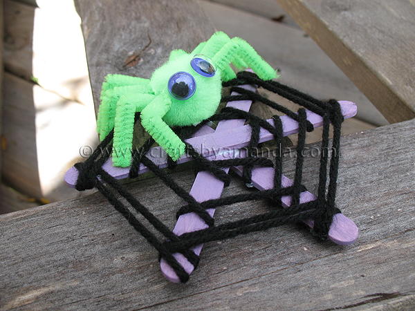 Popsicle Stick Spider Web Popsicle Stick Spider Web