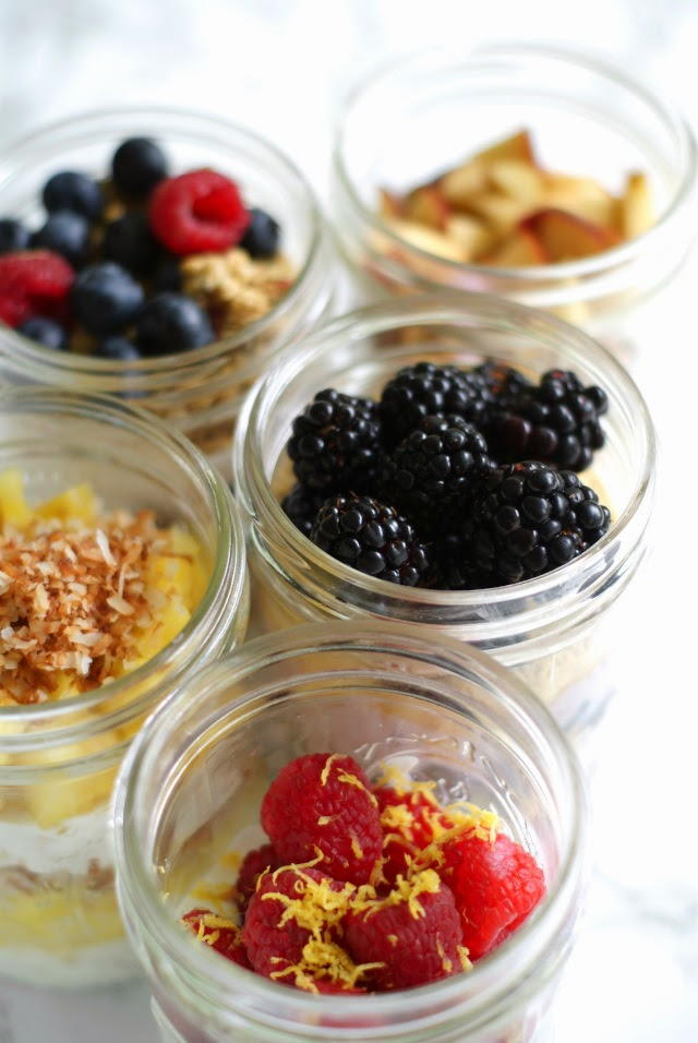 Make-Ahead Mason Jar Breakfast Parfaits | FaveHealthyRecipes.com