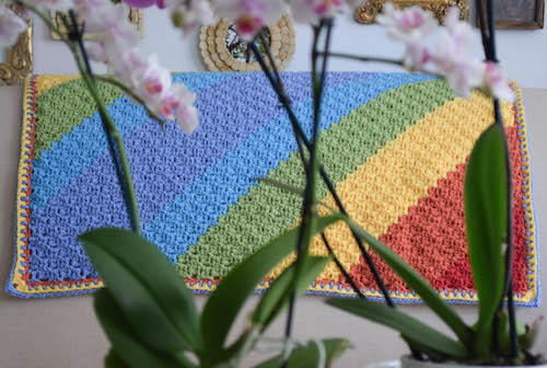 Diagonal Rainbows Baby Blanket Diagonal Rainbows Baby Blanket