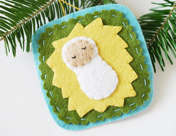 Sweet Sleeping Baby Jesus Ornament Sweet Sleeping Baby Jesus Ornament