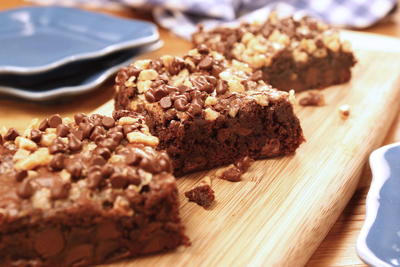 Double Chocolate Toffee Brownies