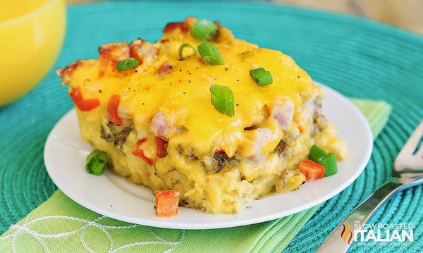 Overnight Cheesy Breakfast Casserole Overnight Cheesy Breakfast Casserole