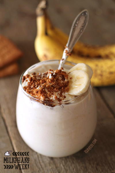 Healthy Banana Cream Pie Milkshake Healthy Banana Cream Pie Milkshake