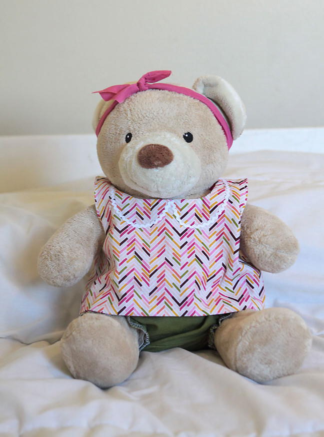 teddy bear in clothes