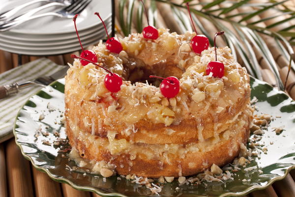 Tropical Angel Food Cake Tropical Angel Food Cake