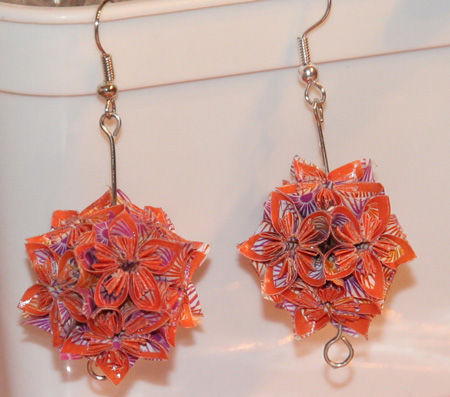 Fabulous Flower Origami Earrings Fabulous Flower Origami Earrings