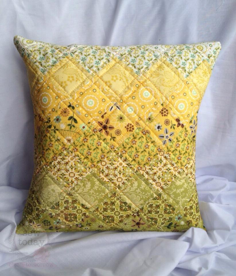 Quilted Cushion Cover Tutorial AllFreeSewing