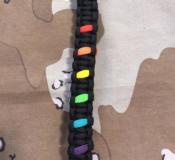 Rainbow Paracord Bracelet Rainbow Paracord Bracelet