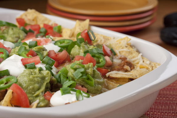 Layered Nachos Supreme Layered Nachos Supreme