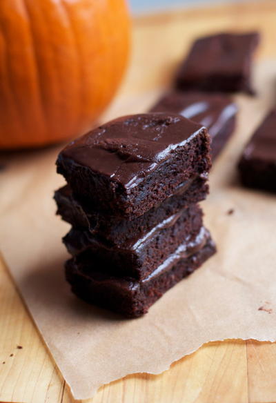 Vegan Fudgy Pumpkin Brownies Vegan Fudgy Pumpkin Brownies