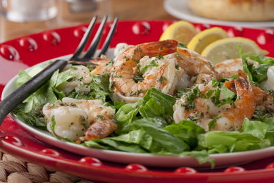 Shrimp Scampi Salad