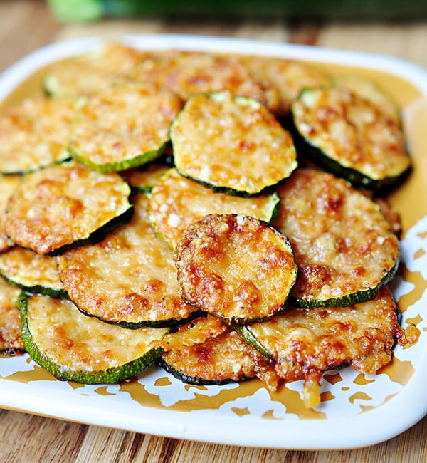 Baked Parmesan Zucchini Rounds