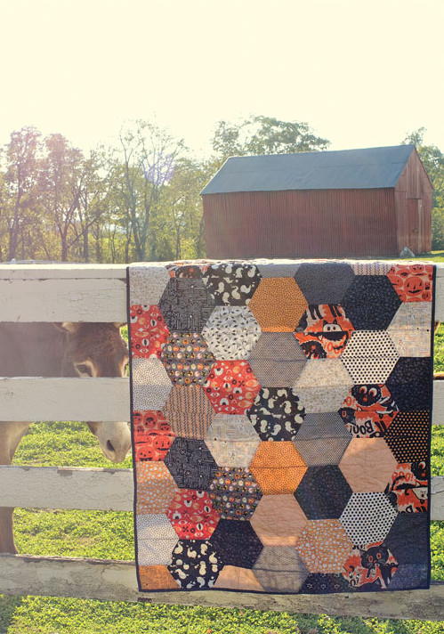Halloween Hexagon Quilt Halloween Hexagon Quilt