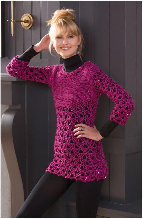 Queen Bee Sparkle Sweater Pattern