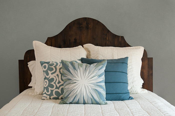 Charming Queen Size DIY Wood Headboard | DIYIdeaCenter.com