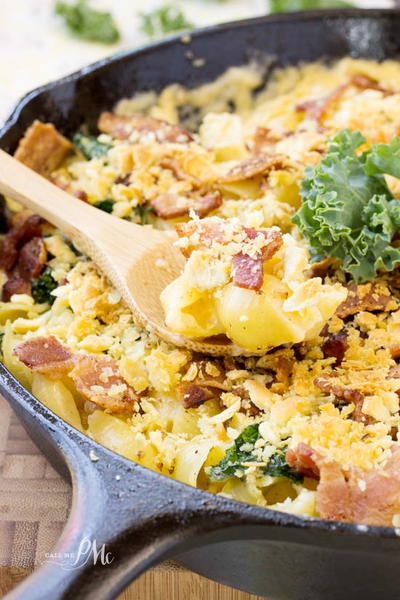 Bacon Kale Mac and Cheese