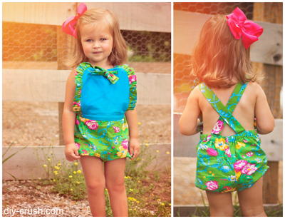 Ruffled DIY Sun Suit Ruffled DIY Sun Suit