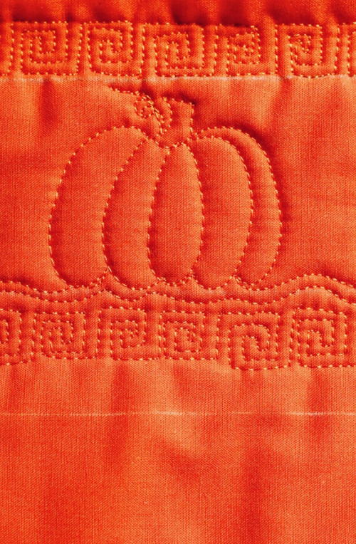 Pumpkin Free Motion Quilt Pumpkin Free Motion Quilt