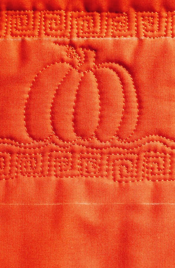 Pumpkin Free Motion Quilt | FaveQuilts.com