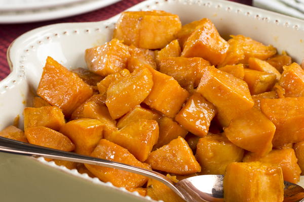 Caramel-Glazed Sweet Potatoes Caramel-Glazed Sweet Potatoes