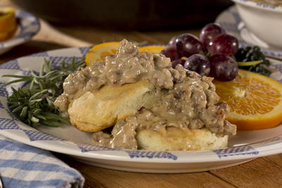 Rosemary Biscuits & Country Gravy