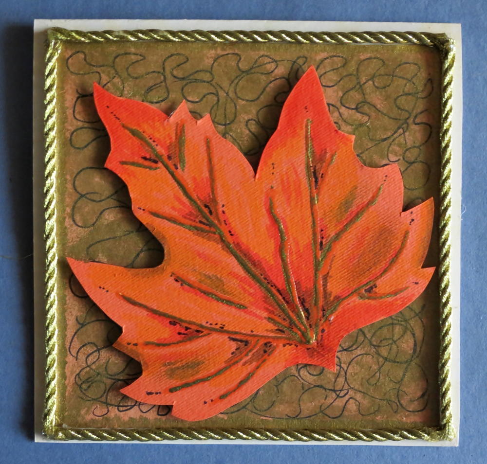 Fall Maple Leaf Greeting Card